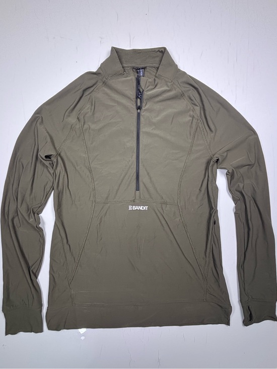 Bandit Other - Bandit Men's Olive Green Half-Zip Performance Pullover